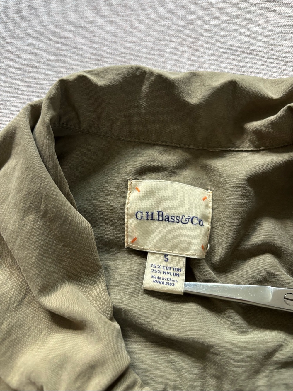 G.H. Bass & Co. Olive Utility Trench Jacket - Picture 9 of 9
